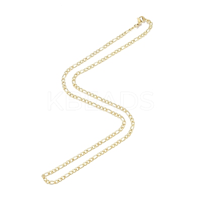 Men's 201 Stainless Steel Figaro Chains Necklace NJEW-N050-A08-3-50G-1