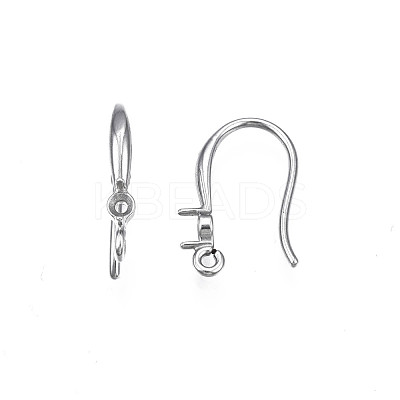 304 Stainless Steel Earring Hooks STAS-S057-61-1