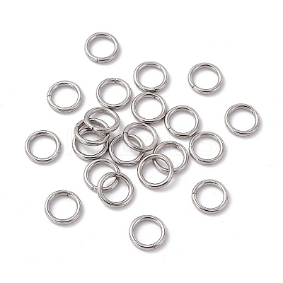 Non-Tarnish 304 Stainless Steel Open Jump Rings X-STAS-C040-01J-P-1