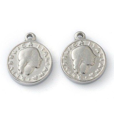 Non-Tarnish 304 Stainless Steel charms LS-STAS-O145-15P-1