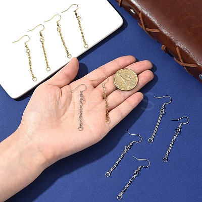 304 Stainless Steel Earring Hook EJEW-YW00016-01-1