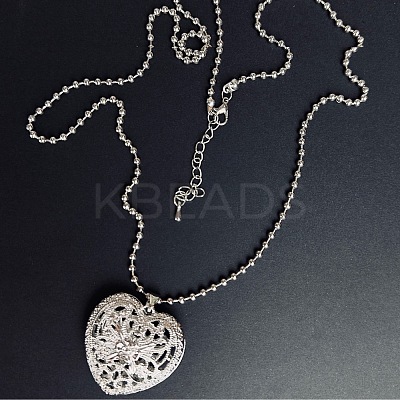 Vintage Alloy Hollow Heart Pendant Necklaces for Women Fashion Jewelry Gift LG2070-1