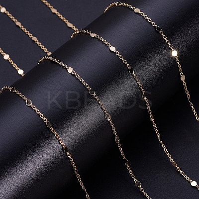 3.28 Feet Brass Link Chains X-CHC-T007-02G-1