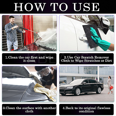 Car Scratch Removal Magic Cloth AJEW-WH20006-69A-1
