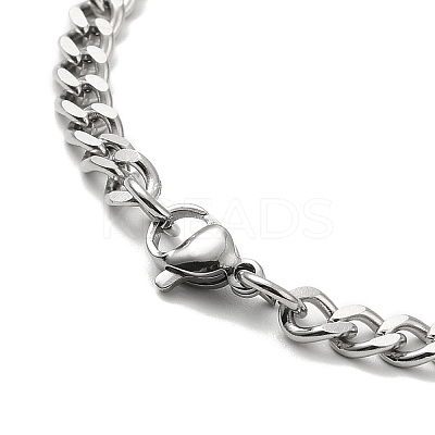 201 Stainless Steel Enamel Pendant Necklaces for Women Men LS-NJEW-G123-09P-1