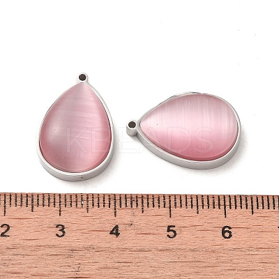304 Stainless Steel Pendants STAS-L022-045P-04-1