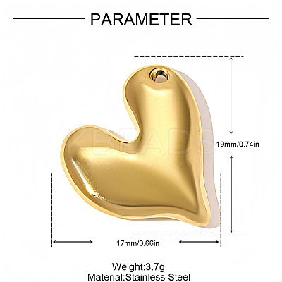 304 Stainless Steel Pendants STAS-OY010-59G-1