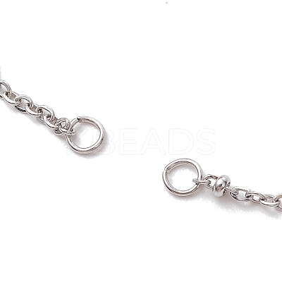 2Pcs 2 Colors 304 Stainless Steel Satellite Chain Bracelet Making AJEW-JB01277-1