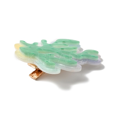 Ocean Theme Coral Acrylic Alligator Hair Clips LS-OHAR-A009-01A-1