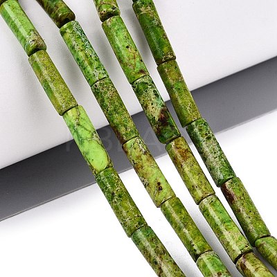 Dyed Natural Imperial Jasper Beads Strands G-H087-H01-01B-1