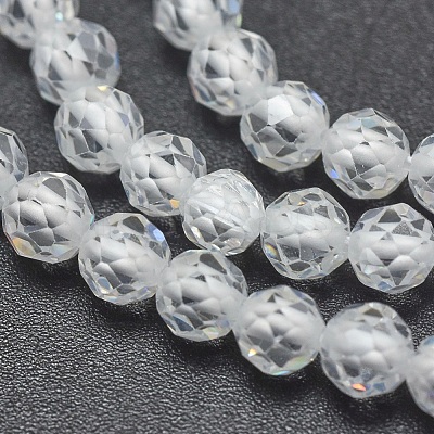 Cubic Zirconia Beads Strands G-G792-47-01C-1