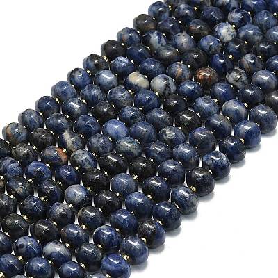 Natural Sodalite Beads Strands G-P573-B17-01-1