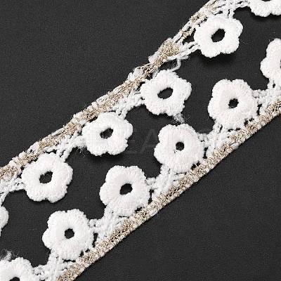 Metallic Yarn Ribbon DIY-WH0326-54-1