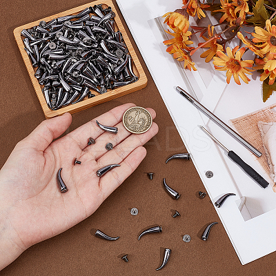 50 Sets Alloy Spiked Cone Rivets FIND-OC0013-88-1