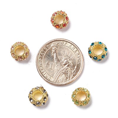 Alloy Rhinestone European Beads CPDL-H997-1