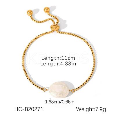 Fashion Stainless Steel Boston Link Chains Slider Bracelets LS-EE0272-1