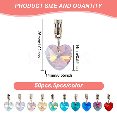 Electroplate Glass Dangle Charms PALLOY-GO00007-1