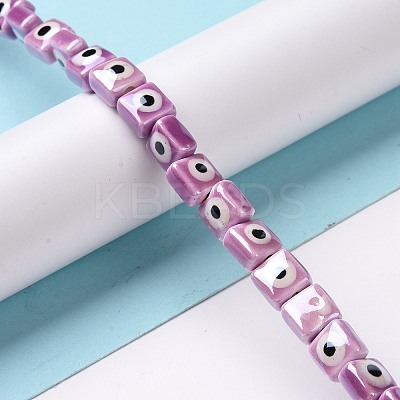 Handmade Porcelain Ceramic Beads Strands LAMP-B021-06L-1
