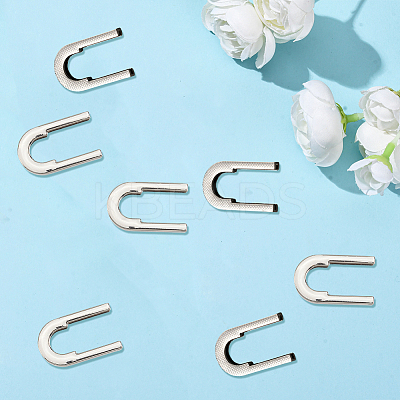 30Pcs Zinc Alloy Cover U Shaped Buckles FIND-CP0003-24-1
