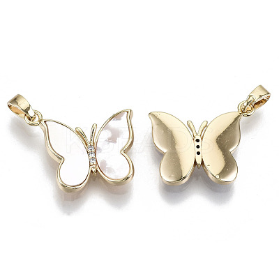 Natural Freshwater Shell Pendants KK-R112-015-NF-1
