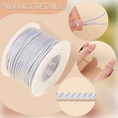 Polyester Milan Cord for DIY Jewelry Craft Making OCOR-CY0004-27-1