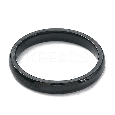Ion Plating(IP) 304 Stainless Steel Flat Plain Band Rings STAS-I160-D-19mm-B-1