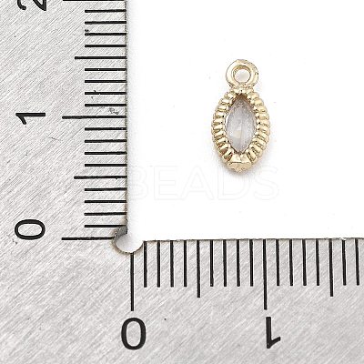 Brass Micro Pave Cubic Zirconia Pendants KK-M306-05G-03-1