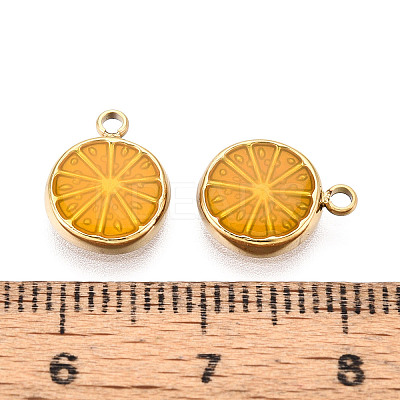 304 Stainless Steel Enamel Pendants STAS-T068-20-1