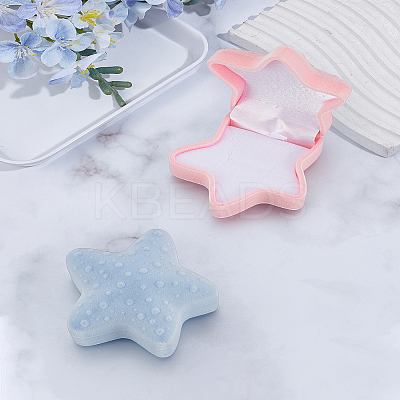 2Pcs 2 Colors Velvet Jewelry Boxes CON-LP0001-83-1