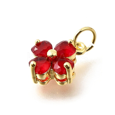 Brass Micro Pave Cubic Zirconia Pendants KK-V008-11G-03-1