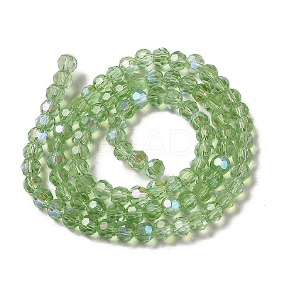 Electroplate Transparent Glass Beads Strands LS-EGLA-A035-T4mm-L09-1