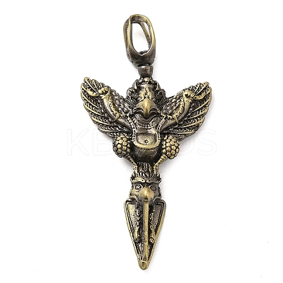 Tibetan Style Rack Plating Brass Big Pendants KK-Q805-28AB-1