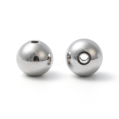 Tarnish Resistant 304 Stainless Steel Solid Beads STAS-G011-2-1