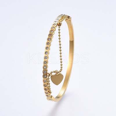 304 Stainless Steel Bangles BJEW-P223-09G-1