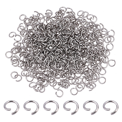 304 Stainless Steel Open Jump Rings STAS-PH0002A-06P-1