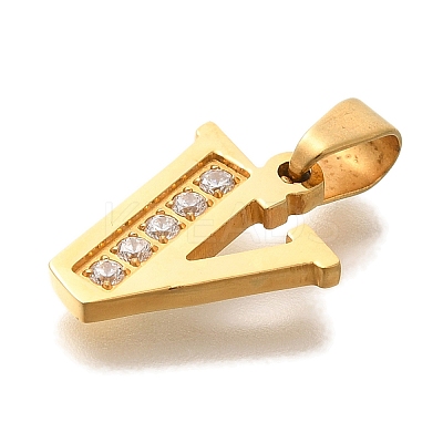Ion Plating(IP) 304 Stainless Steel Rhinestone Pendants STAS-U035-01G-V-1