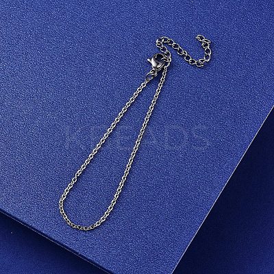 304 Stianless Steel Cable Chain Bracelet Making STAS-CJ0001-134P-1