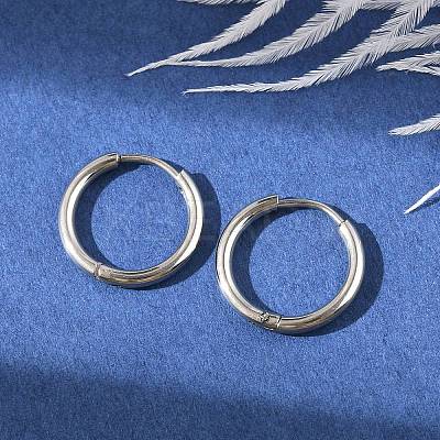 Non-Tarnish 304 Stainless Steel Huggie Hoop Earrings for Women EJEW-F280-07B-P-1