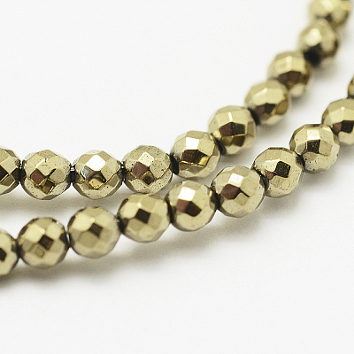 Round Non-magnetic Synthetic Hematite Beads Strands X-G-D617-6mm-27-1