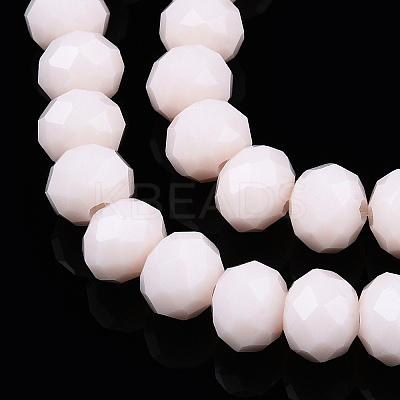 Opaque Solid Color Glass Beads Strands X-EGLA-A034-P10mm-D33-1