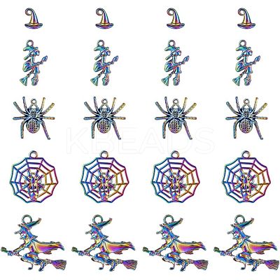 20Pcs 5 Style Plated Alloy Pendants FIND-CA0005-72-1
