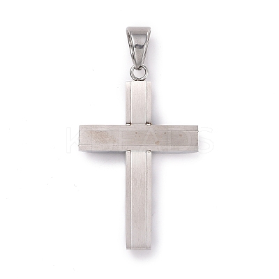 304 Stainless Steel Big Pendants STAS-H351-15P-1