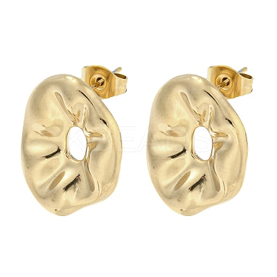 304 Stainless Steel Stud Earrings EJEW-R157-12G-1