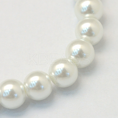 Baking Paint Glass Pearl Bead Strands HY-Q003-3mm-01-1