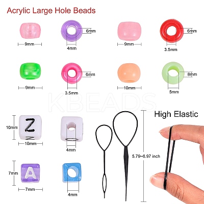 Plastic Hair Pin Bun Maker OHAR-SZ0001-05-1