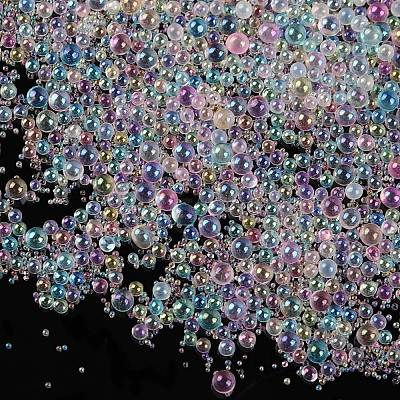 AB-Color Plated DIY 3D Nail Art Decoration Mini Glass Beads EGLA-TAC0001-02H-1
