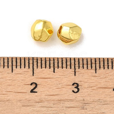 Oval Egg Alloy Faceted Beads FIND-G066-01G-1