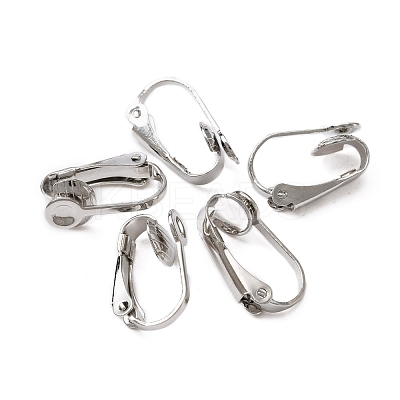 316 Surgical Stainless Steel Clip-on Earring Findings FIND-WH0044-26P-1
