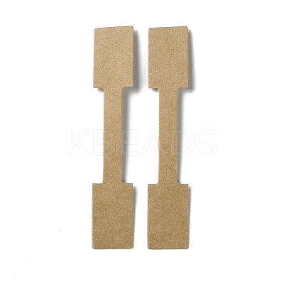 Folding Blank Kraft Paper Jewelry Price Tags CDIS-C006-09B-1