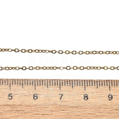304 Stainless Steel Cable Chain Necklaces STAS-O053-07G-1